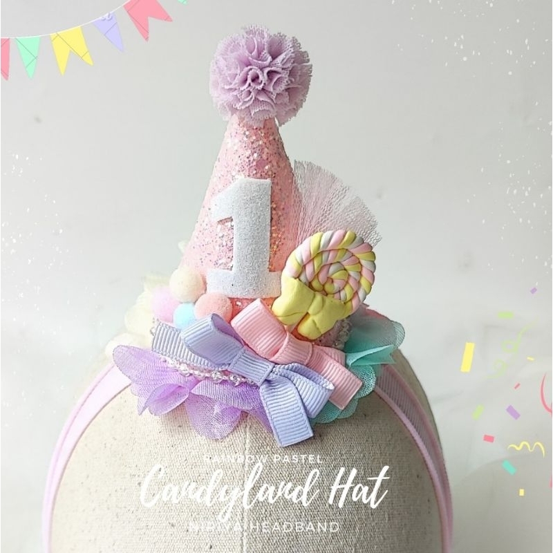 Jual Candy Land Hat Topi Bayi CandyLand | Headband Bandana Bayi ...