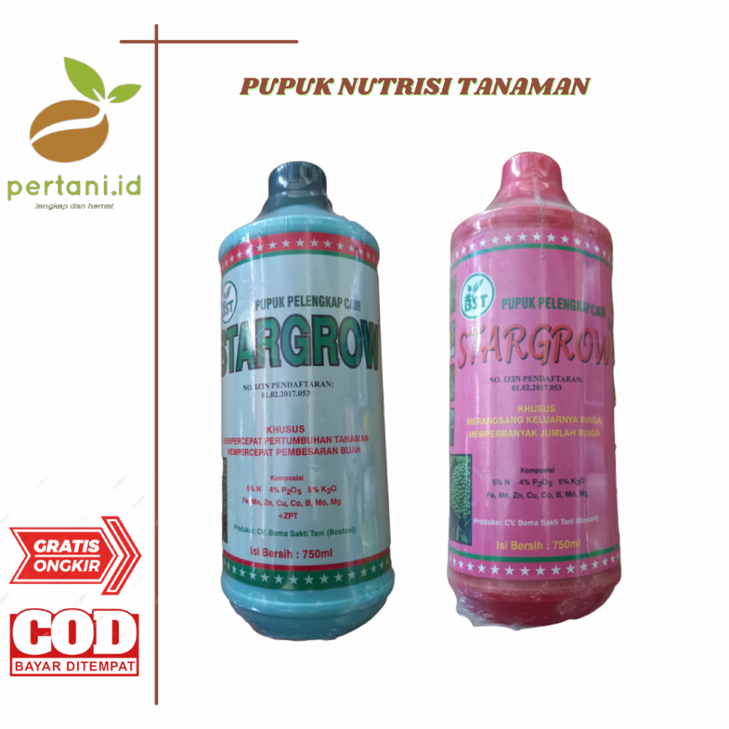 Jual PUPUK PELENGKAP CAIR STARGROW // SPGRO ( NUTRISI DAUN DAN BUAH ...