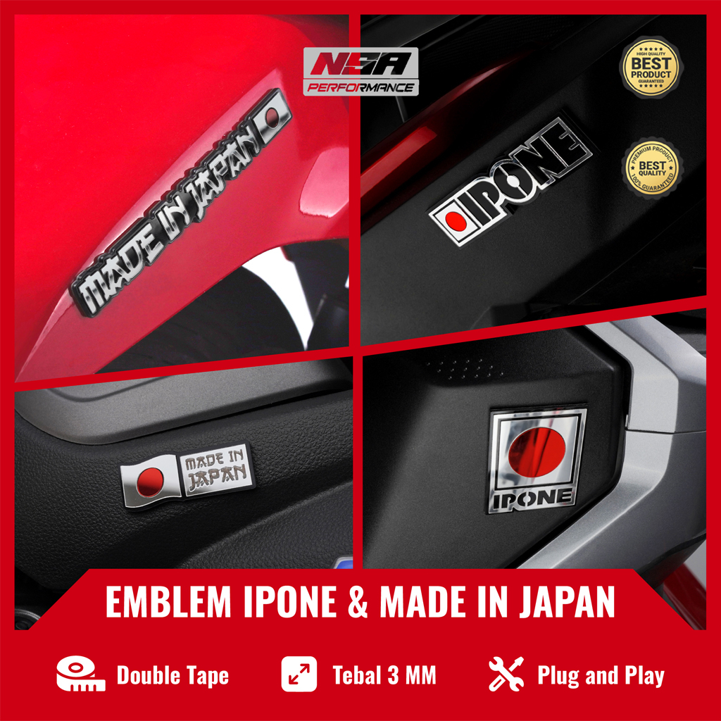 Jual 1PCS EMBLEM MADE IN JAPAN LOGO MADE IN JAPAN EMBLEM IPONE EMBLEM ...