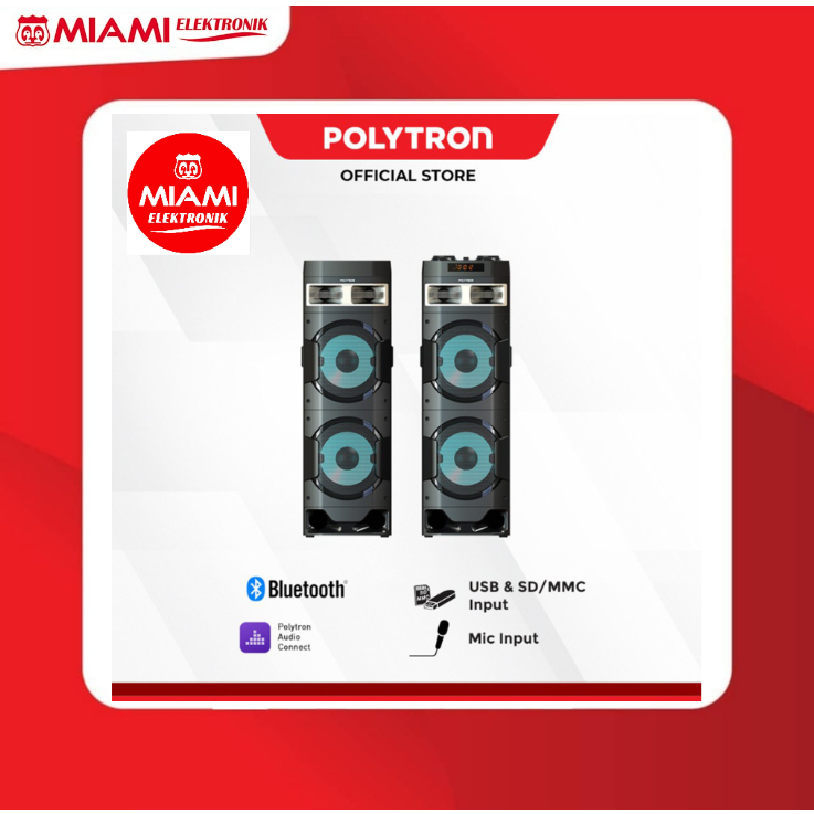 Jual Polytron Pas 10df28 Pas10df28 Bluetooth Speaker Aktif Karaoke 10