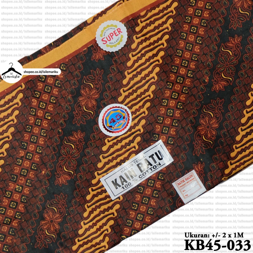 Jual Kain Panjang Batik Jarik BT-RJ KN BT45 Cap Cent Halus Parang ...