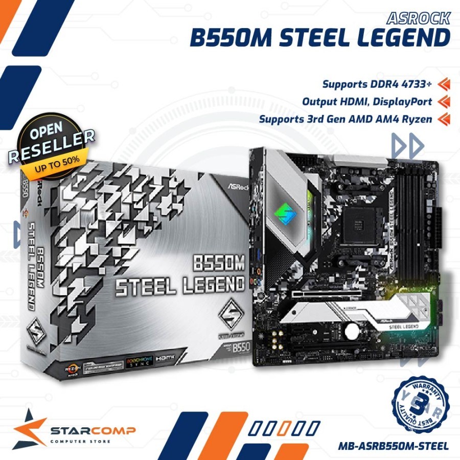 B550M steel legend - マザーボード