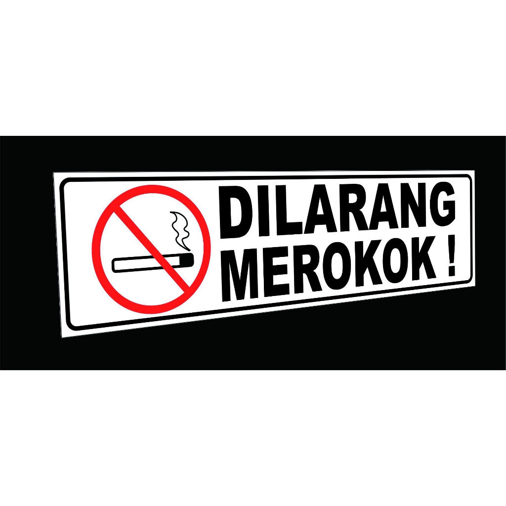 Jual Dilarang Merokok Akrilik Sign Label Shopee Indonesia