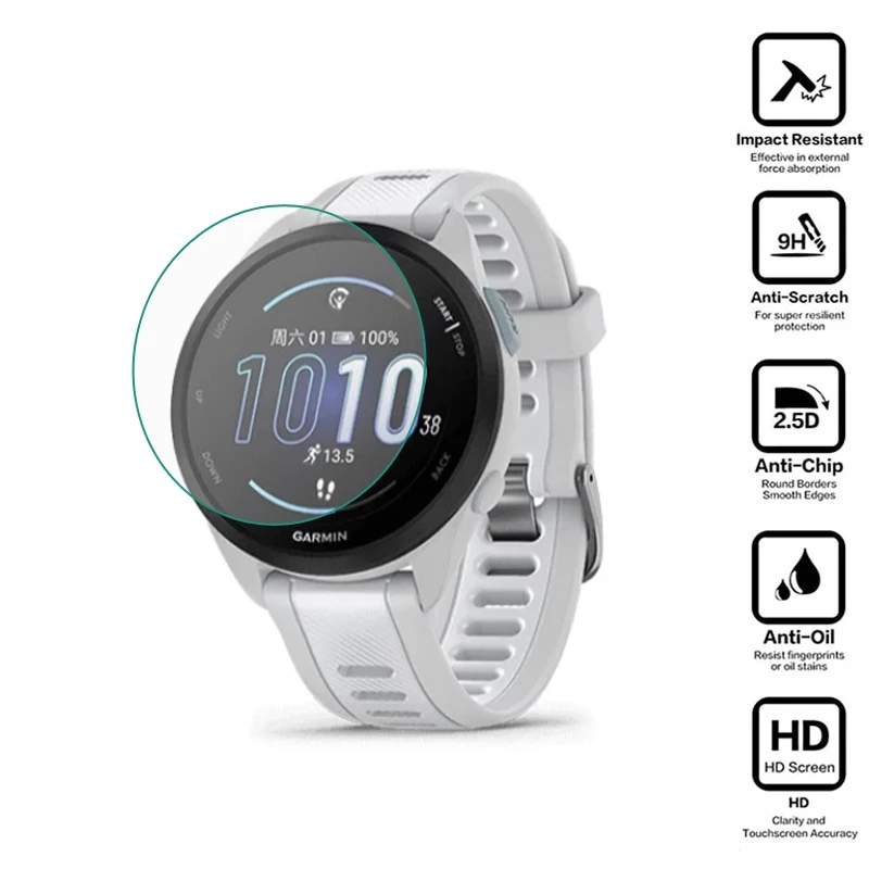 Jual Tempered Glass Anti Gores Kaca Screen Guard Garmin Forerunner 165 ...