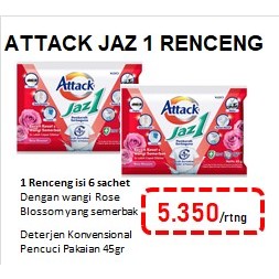 Jual Attack Jaz1 Renceng 45g | Shopee Indonesia