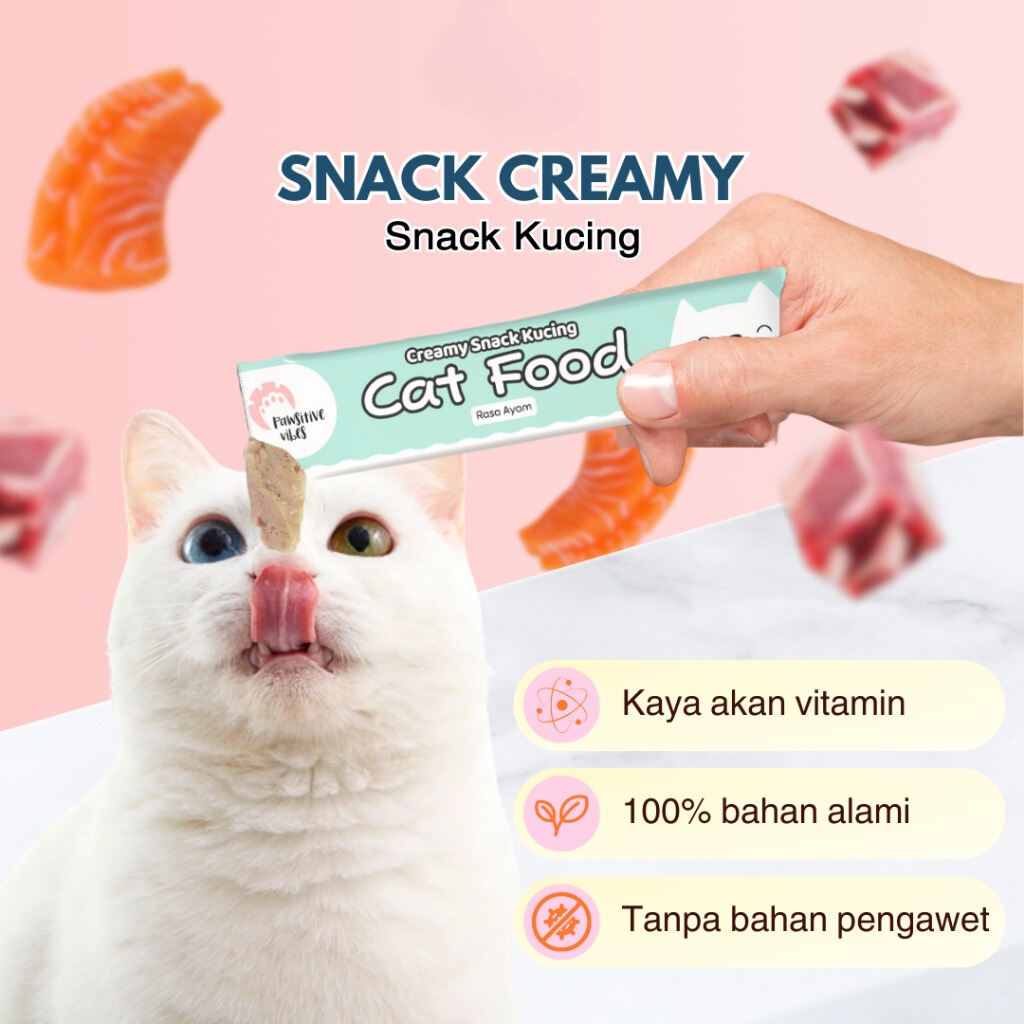 Jual Snack kucing Basah Murah 15g/Penambah Gizi Stick Treats Cemilah ...