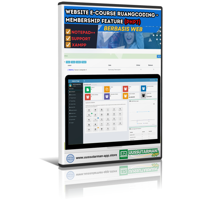 Source code full Website e-Course RuangCoding - Membership feature (PHP7)