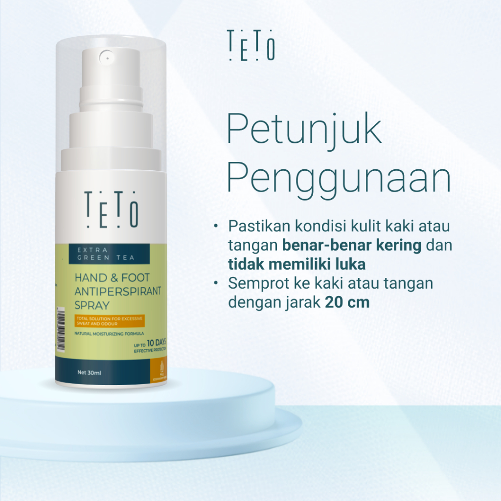 Jual TETO - Hand and Foot 30ml yang mengurangi keringat & bau hingga 10 ...