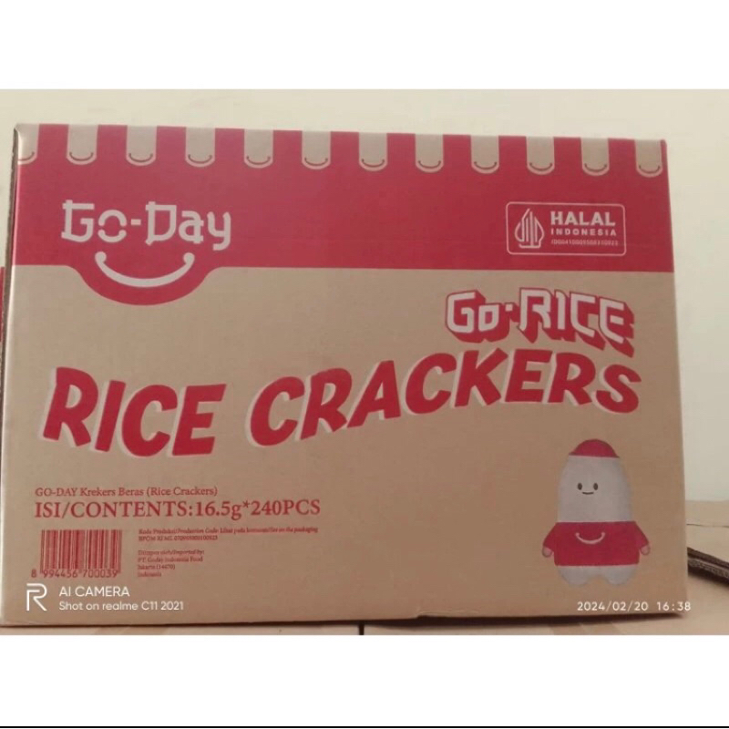 Jual Go Day Rice Crackers 4 pack X 60 , 240pc Cemilan anak - Snack enak ...