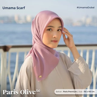 Umama Paris Olive Hijab Segi Empat Lembut LC