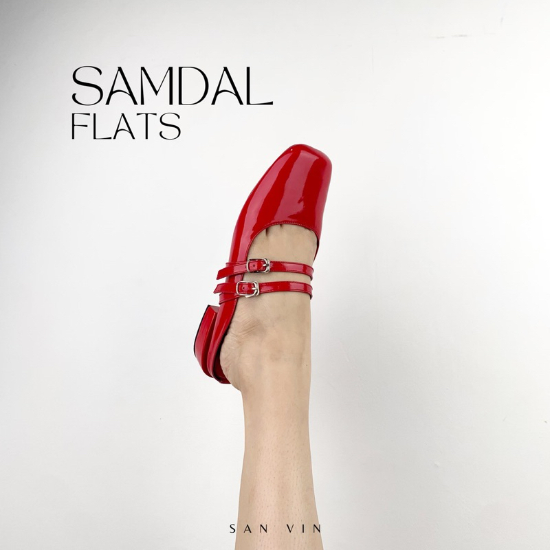 Jual [NO RESTOCK] - SANVIN | SAMDAL SENDAL - Samdal Flats 2cm ...