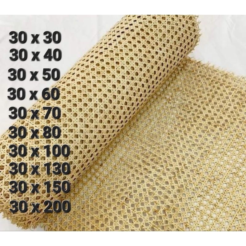Jual ROTAN lembaran anyaman rotan webbing mata ero | Shopee Indonesia