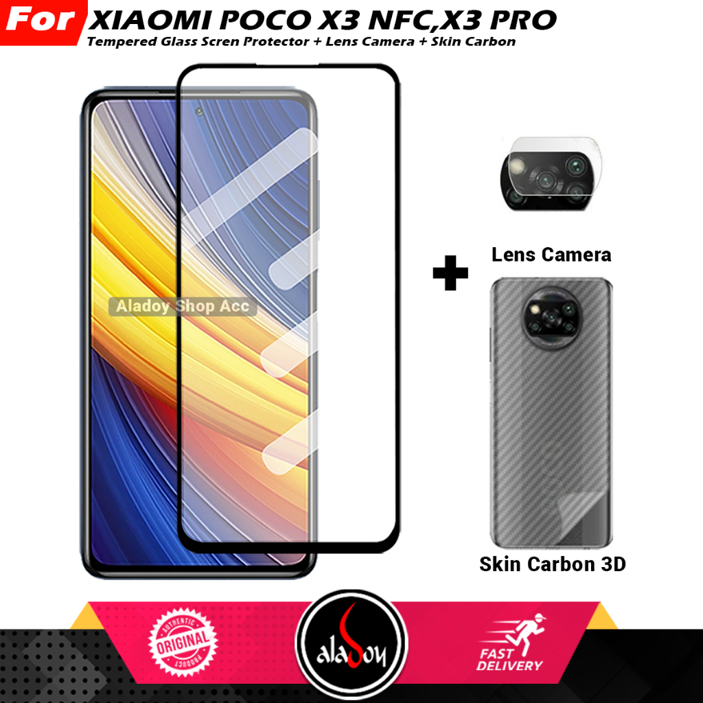 Jual Tempered Glass Layar Xiaomi Poco X3 Pro Free Tempered Glass Camera Dan Skin Carbon Shopee 7408