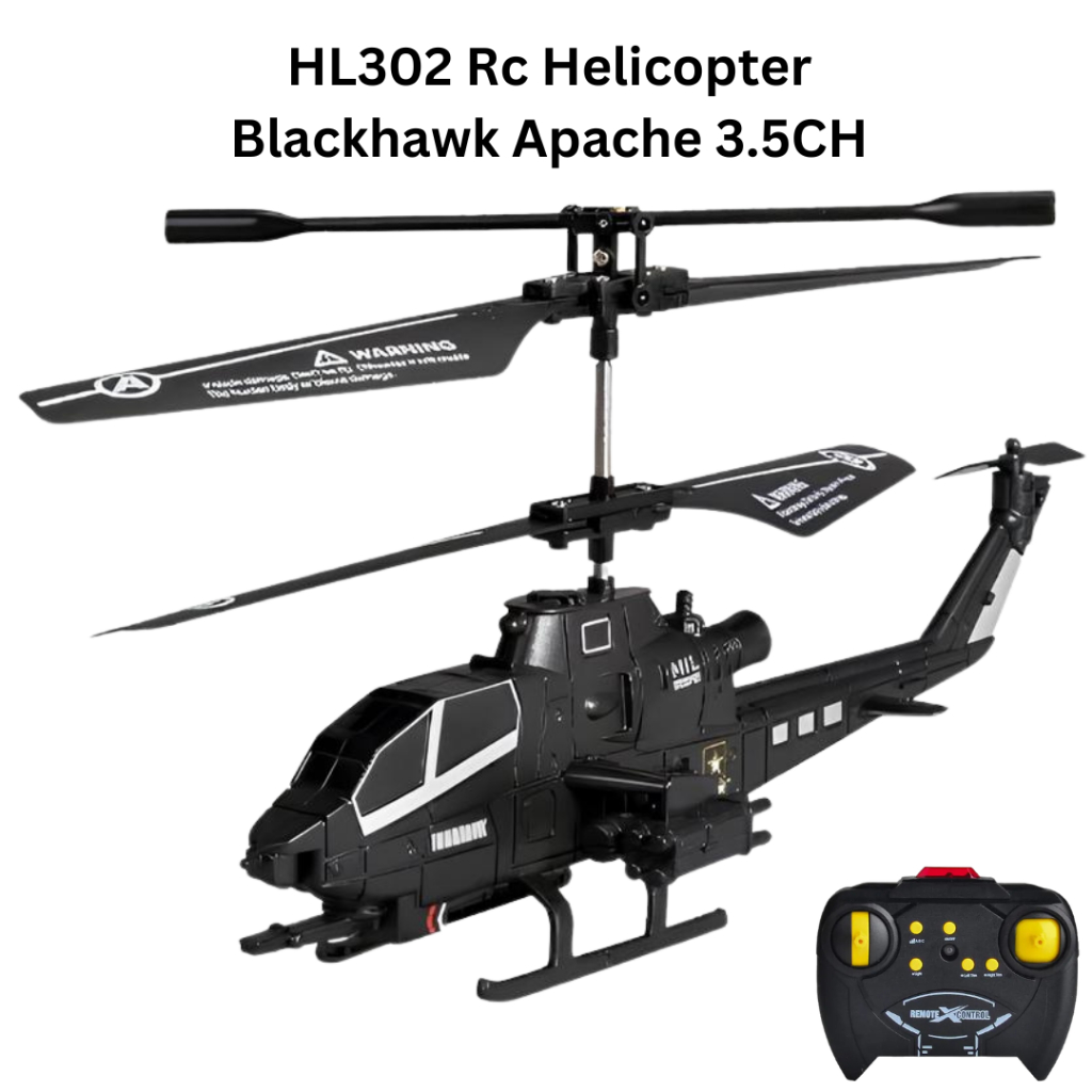 Jual RC Helicopter HL302 Blackhawk Apache 3.5CH Mainan Rc Heli Gyro Shopee Indonesia