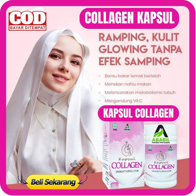 Jual KAPSUL COLLAGEN INNATURGLOW - COLLAGEN KAPSUL ABABIL ATASI JERAWAT ...