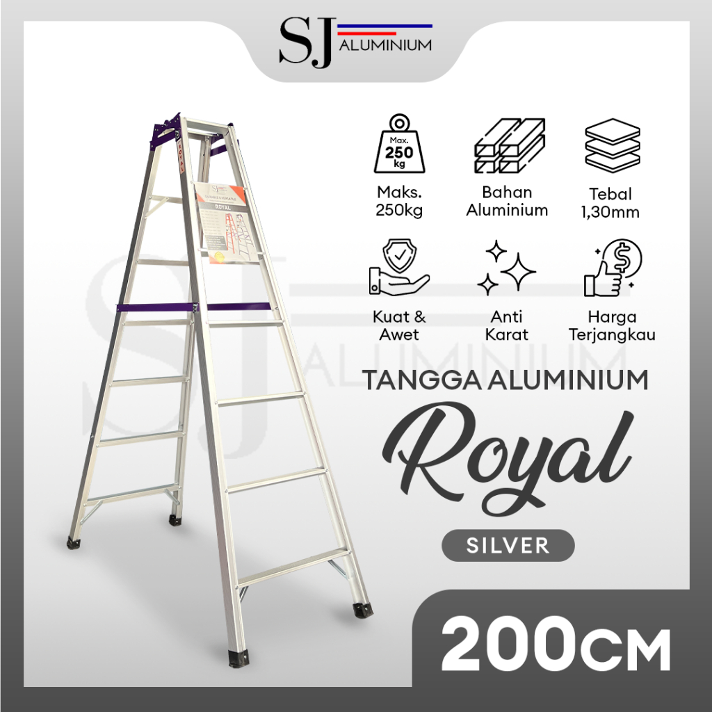 Jual [ROYAL] Tangga Aluminium / Tangga Lipat / Tangga Aluminium Lipat