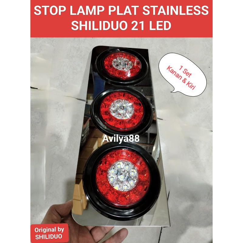 Jual Lampu Stop Led Bulat Shiliduo Merah Putih Stop Lamp Led Lampu Rem