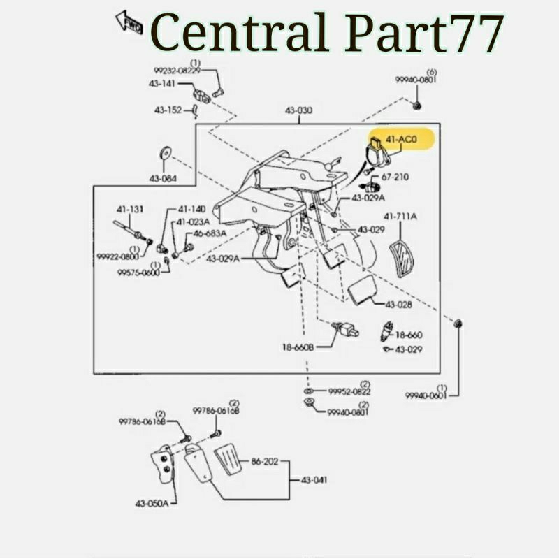 Jual Sensor Pedal Gas Sensor Accel Ford Ranger 2.5cc 3.0cc Everest TDCI ...