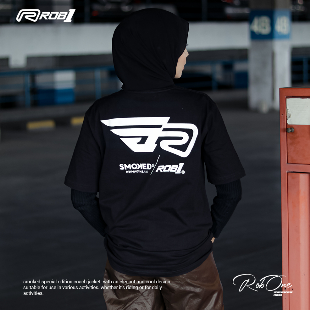 Jual TSHIRT ROB1 SMOKED EDITION ( BLACK ) | Shopee Indonesia