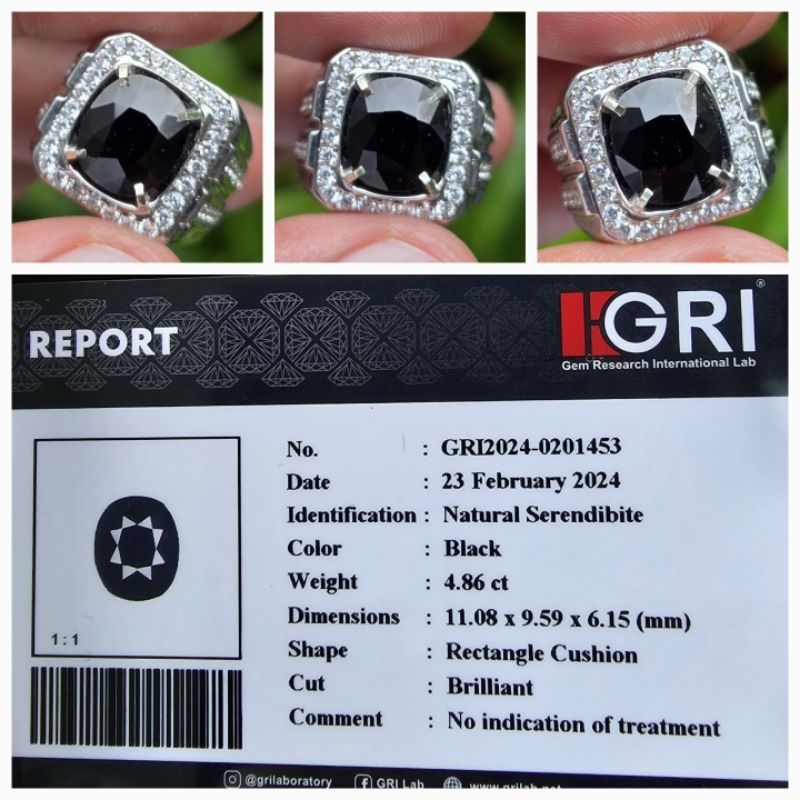 Jual Natural Super Rare Gemstone Serendibite Memo crt