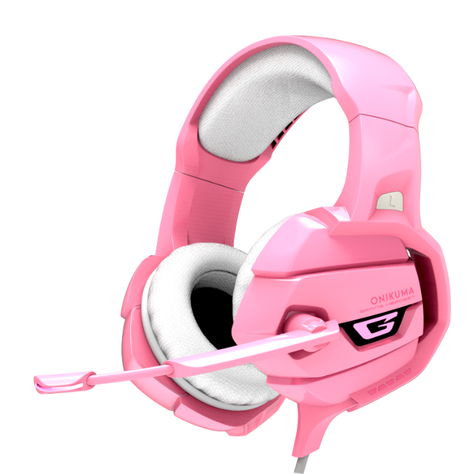 Jual ONIKUMA K5 Pink Gaming Headset Game Headphones Surround Sound ...