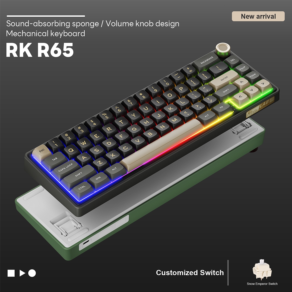Jual Royal Kludge RK R65 Phantom 66 keys Wired Gaming Keyboard | Shopee ...