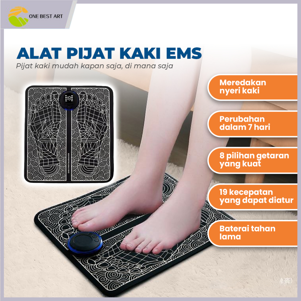 Jual Alat Pijat Kaki Terapi Elektrik Ems Rechargeable Meningkatkan Sirkulasi Darah Foot Massager 0357