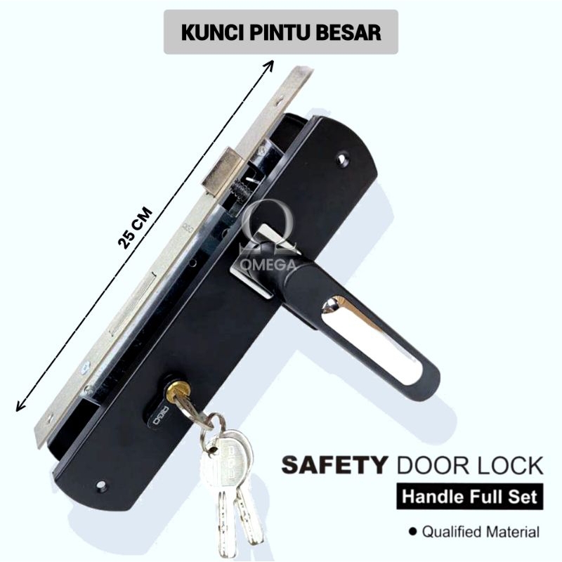 Jual Handle Set Kunci Pintu Besar Ukuran Cm Gagang Kunci Pintu Rumah