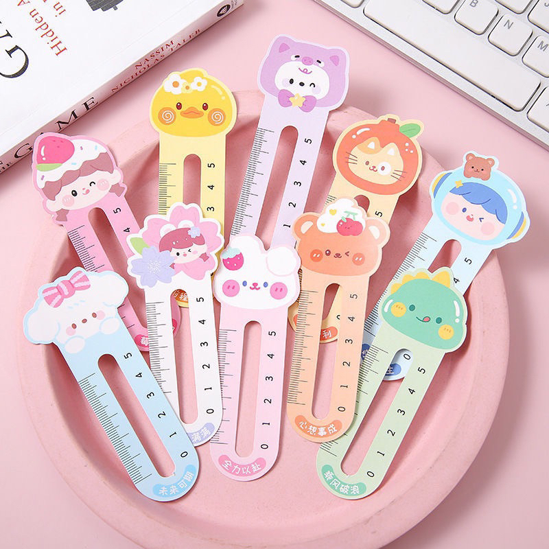 Jual 10 Pcs Penggaris Kertas Sanrio/Pembatas Buku Ruler Karakter Kartun ...