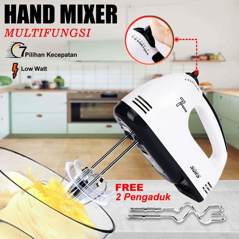 Jual Hand Mixer Sqrs Elektrik 7 Speed Alat Pengaduk Otomatis 7 Level