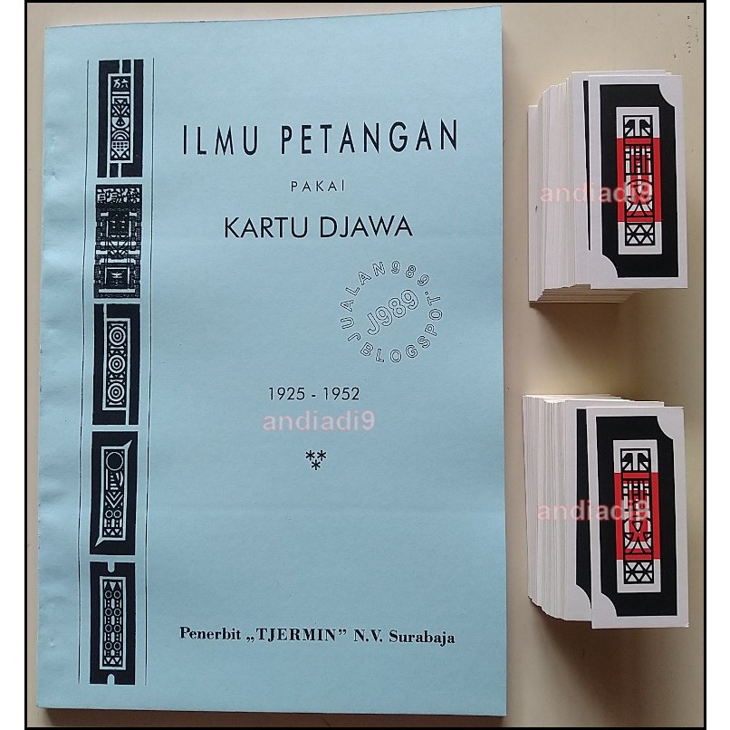 Jual KOPIAN ILMU PETANGAN PAKAI KARTU DJAWA ONG SENG DJIN 1925-1952