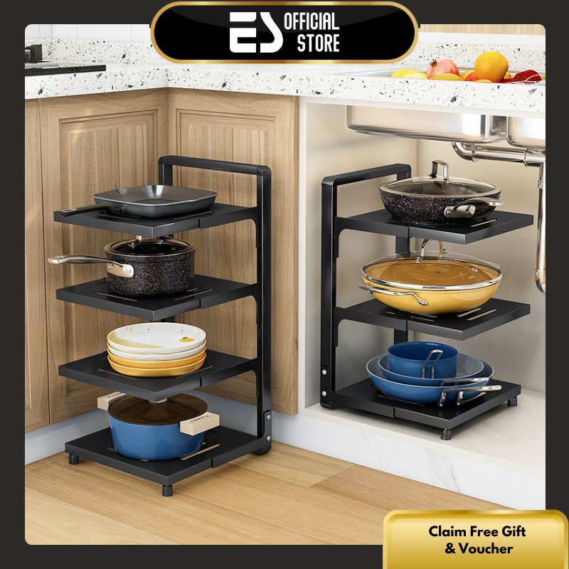 Jual [Spesial Live] ES Rak Dapur Di Bawah Wastafel Rak Pot Kabinet Atas ...