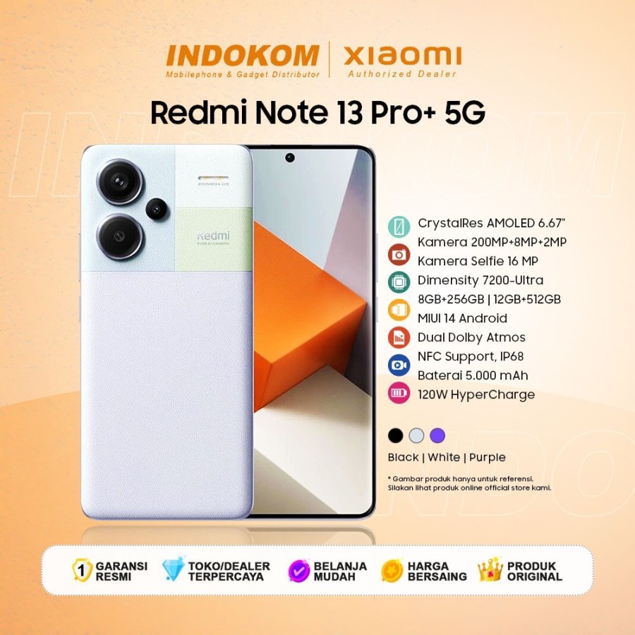 Jual Xiaomi Redmi Note 13 Pro Plus 5G 12GB/512GB Garansi Resmi | Shopee ...