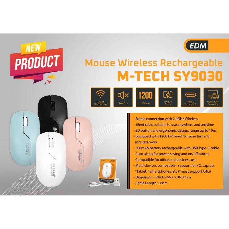 Jual M-tech Mouse wireless SY9030 Original | Shopee Indonesia