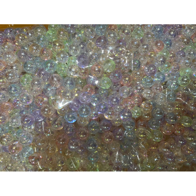 Jual manik BULAT HOLO mix AB soft color 6mm 8mm 10mm ready grosir 1 pon ...