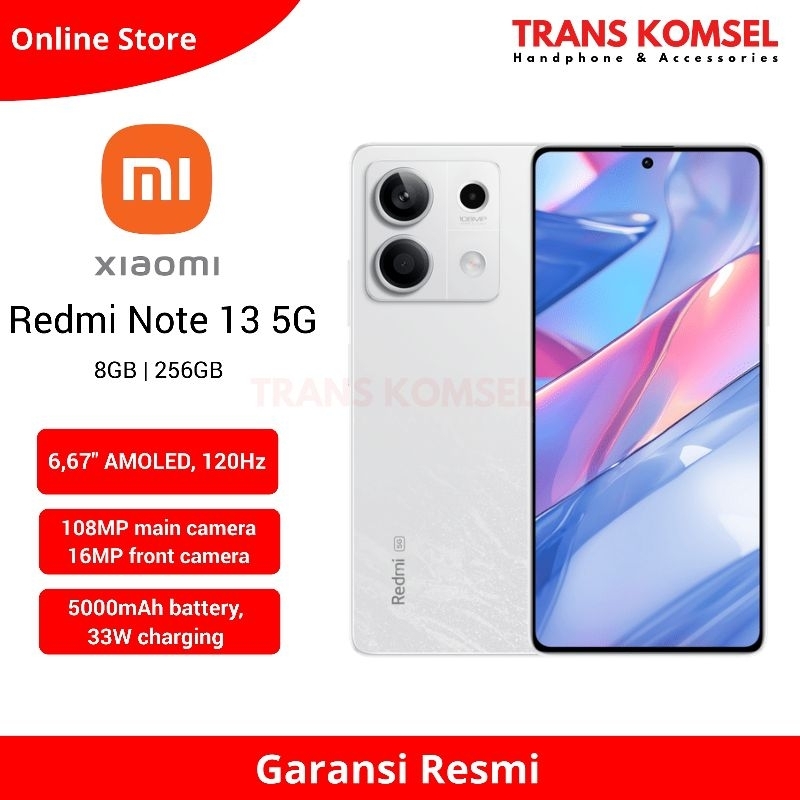 Jual Xiaomi Redmi Note 13 [5G] 8GB/256GB (Garansi Resmi Xiaomi ...