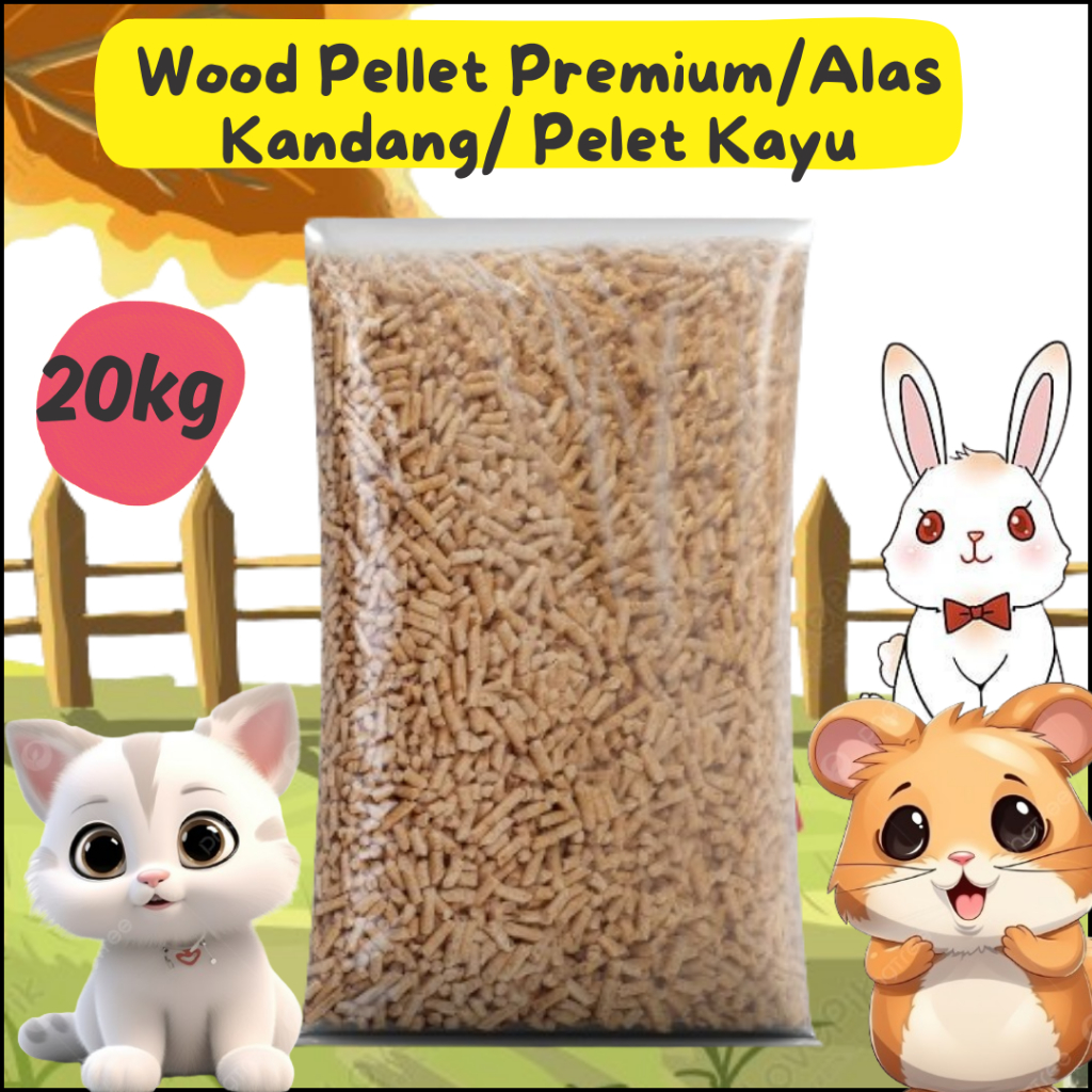 Jual Wood Pellet Palet Kayu Organik Alas Kandang Kucing Kelinci Hamster Kg Shopee Indonesia