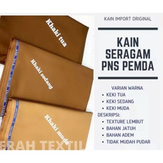 Jual Art J6f Kain Pemda Khaki Wol And Silk Setelan Bahan Baju Seragam 