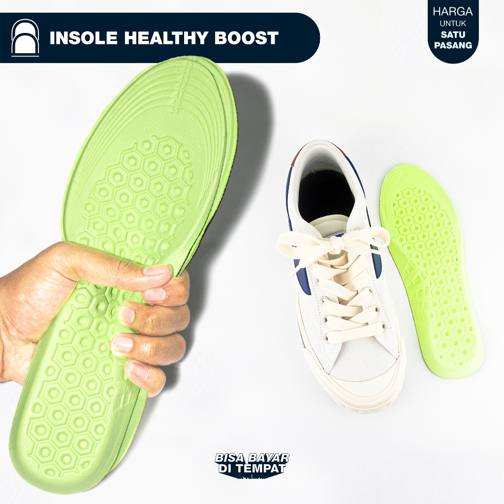 Jual [BAYAR DI TEMPAT] 1 Pasang Insole Sepatu Kesehatan EVA Breathable ...