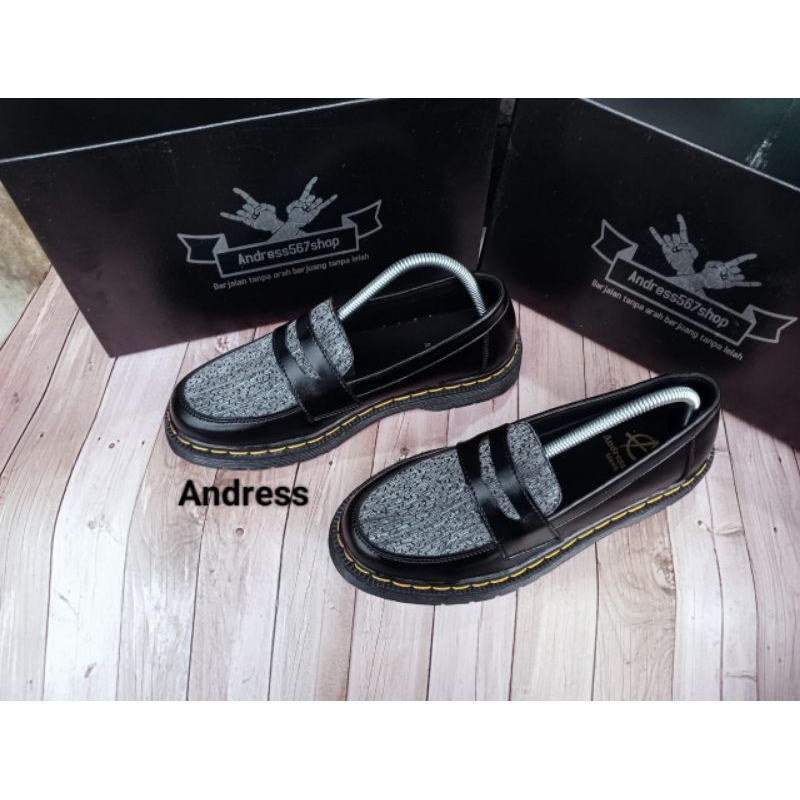 Jual Andres zp Sepatu Formal pria casual slip on Free box kerja kantor ...
