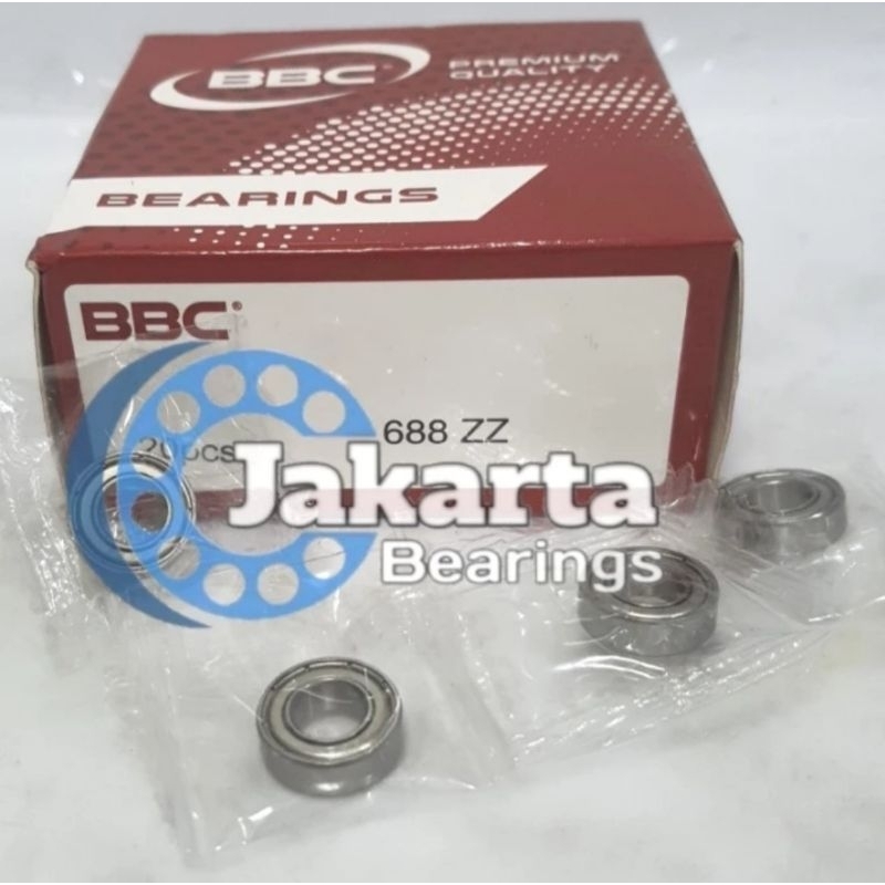 Jual BEARING 688 ZZ / 688ZZ TUTUP BESI MERK BBC Japan Quality | Shopee ...