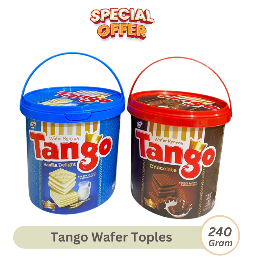 Jual Tanggo jar Wafer Lebaran Tango Wafer TOPLES 240gram Waffer Krim ...