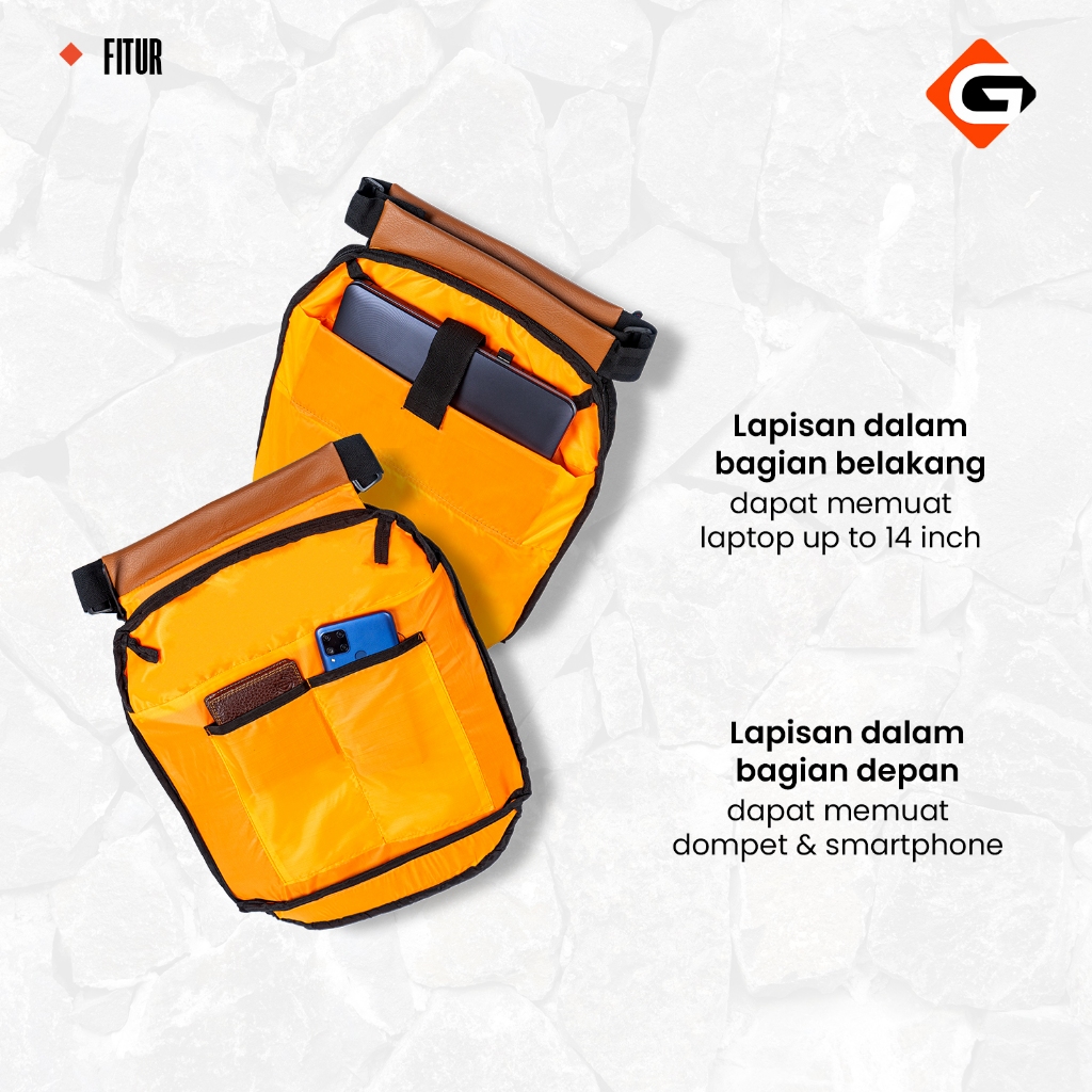 Jual Tas Ransel Laptop 16 Inch Roll Top Goldvers Backpack Pria Wanita ...