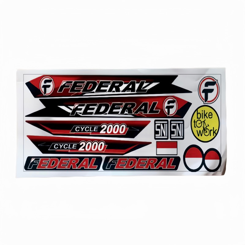 Jual Stiker Sepeda Federal Custom Sticker Striping | Shopee Indonesia