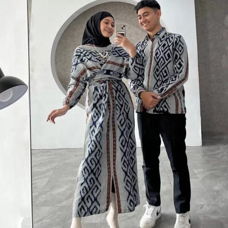 Jual RAISA COUPLE TENUN BLACK LENGAN PANJANG-BAJU TENUN-BAJU TENUN ...