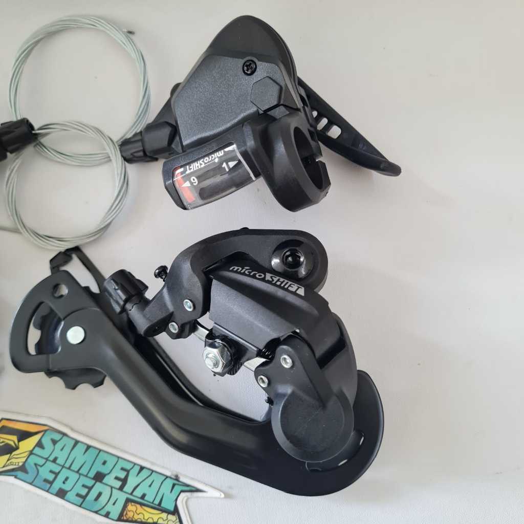 Jual [ECER ] Microshift Shifter 3x9 Speed RD 9 Speed FD 3 Speed Tarikan ...