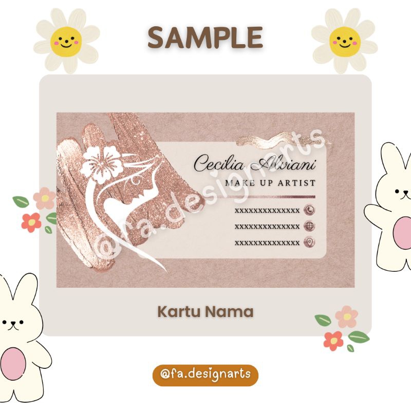 Jual Kartu Nama | Id Card | Jasa Desain | Template Desain | Shopee ...