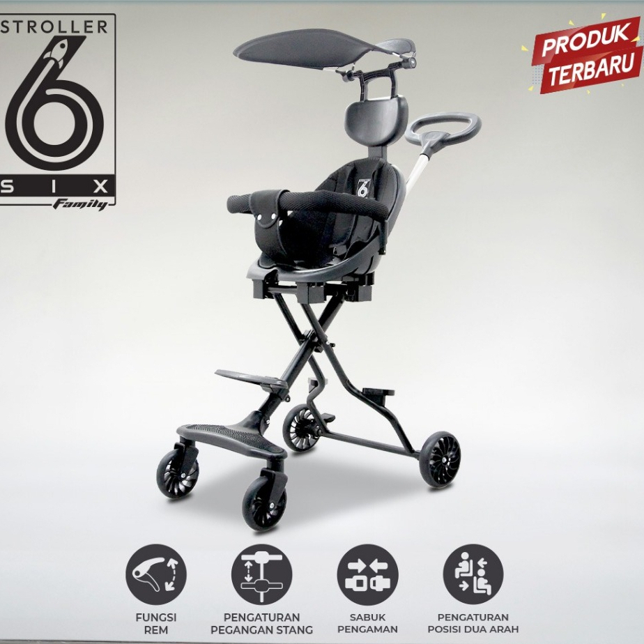 Jual Family Stroller Bayi Dapat Dilipat Untuk Travelling SIX | Shopee