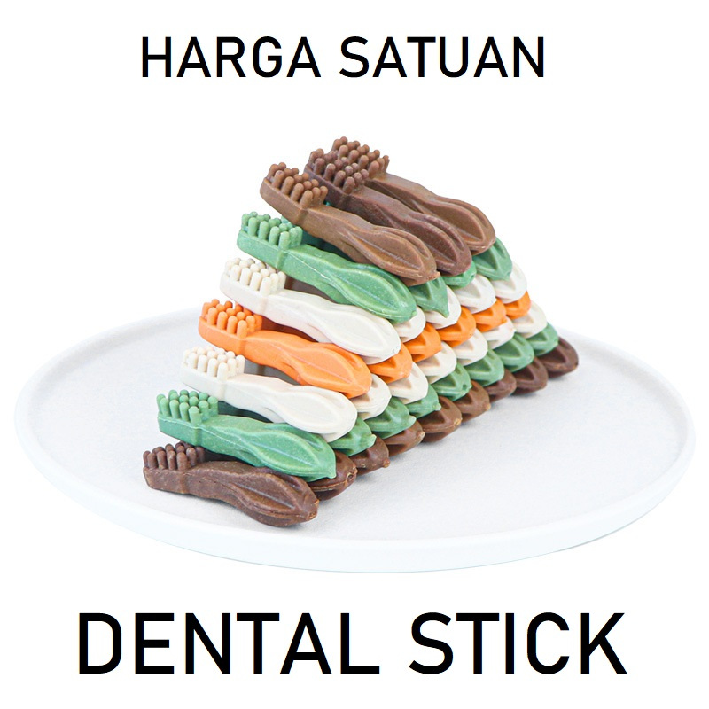 Jual Dental Stick Single Cleaning Teeth Snack Sehat Pembersih Gigi Chew ...