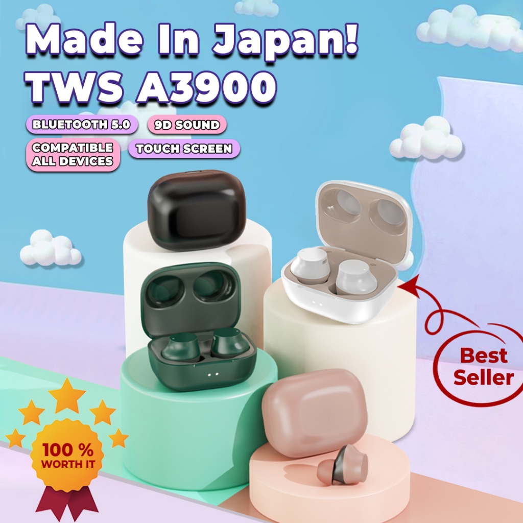 Jual Made in Japan Headset Bluetooth TWS Wireless Earphones In Ear HIFI